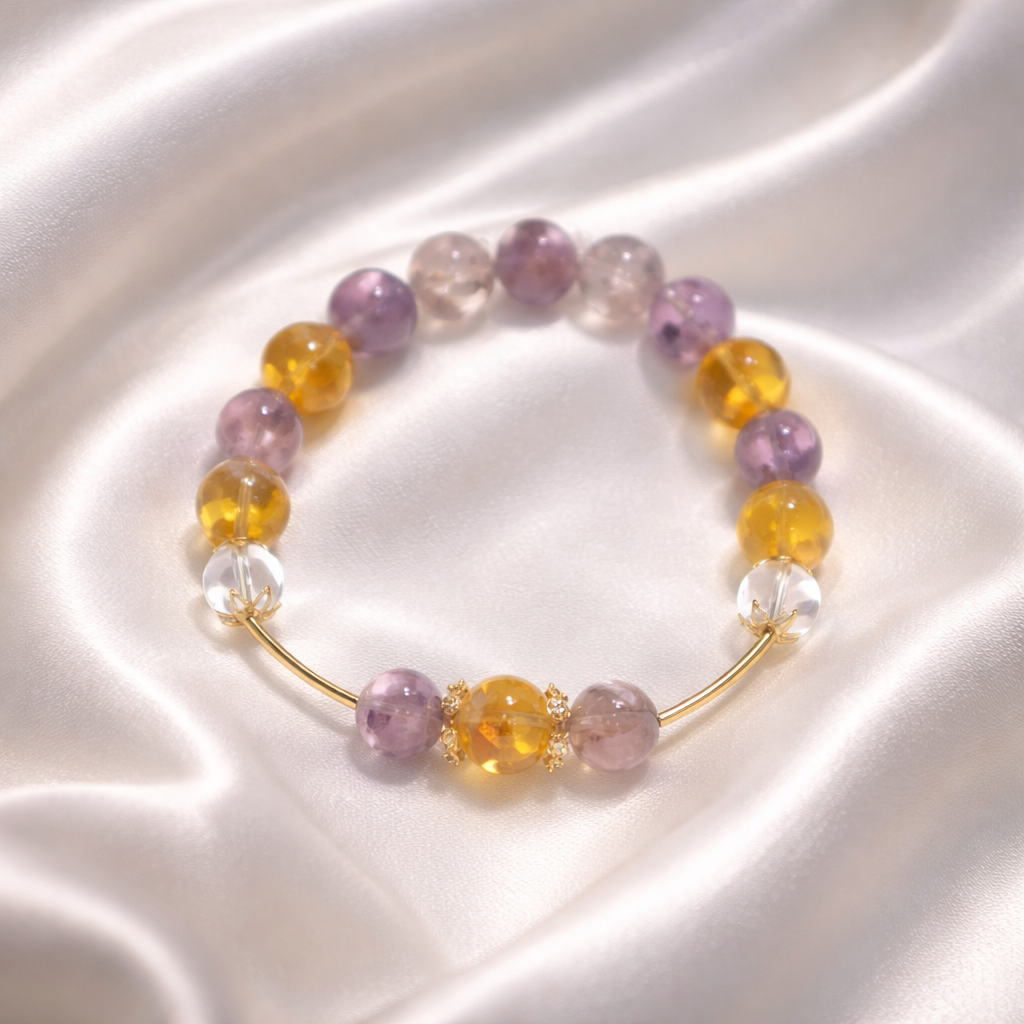 ELARA | Ametrine & Citrine Bracelet for Mental Alignment