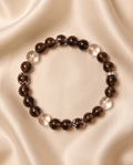 HALCYON | Smoky Quartz & Clear Quartz Bracelet for Resilience