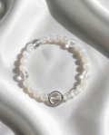 LUNA | Moonstone & Clear Quartz Bracelet for Intuition & Flow