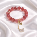PAPILLON | Strawberry Quartz & Rose Quartz Bracelet for Self-Compassion